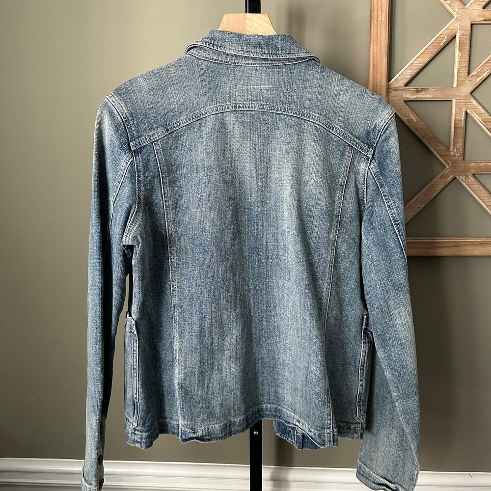 Sundance Jean Button Down Jacket Medium - image 5